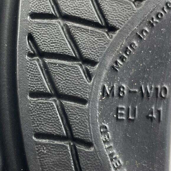 Oofos Ooriginal Flip Flip Sandals Mens Size 8 Womens Size 10 Black Comfort - Picture 9 of 9